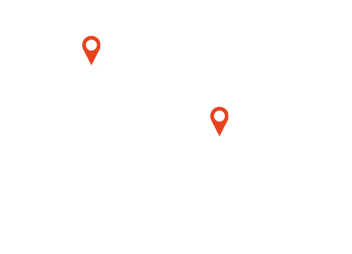 Karte mit Standorten